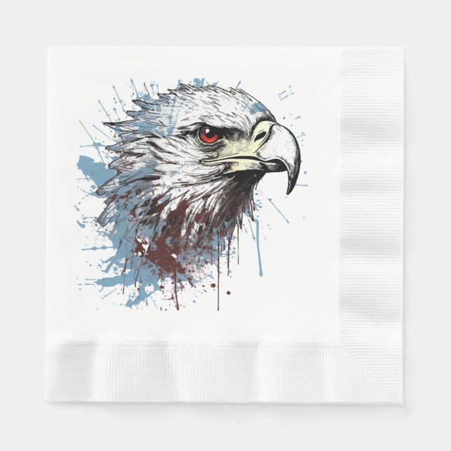 Eagle painting  napkin (Front)
