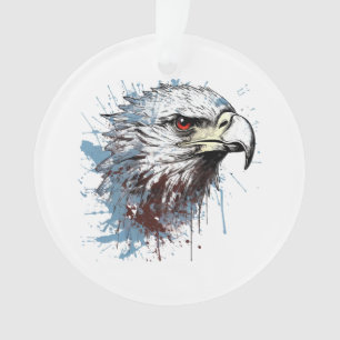 Eagle painting ornament