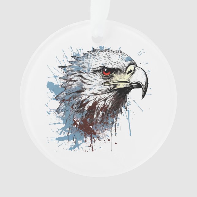 Eagle painting  ornament (Front)