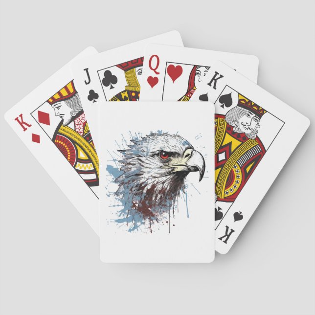 Eagle painting  playing cards (Back)