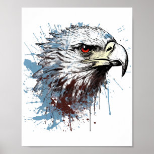 Eagle painting poster