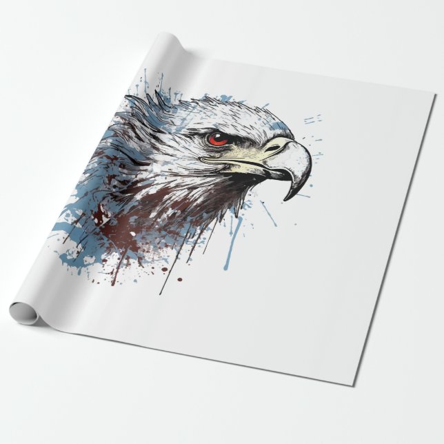 Eagle painting  wrapping paper (Unrolled)