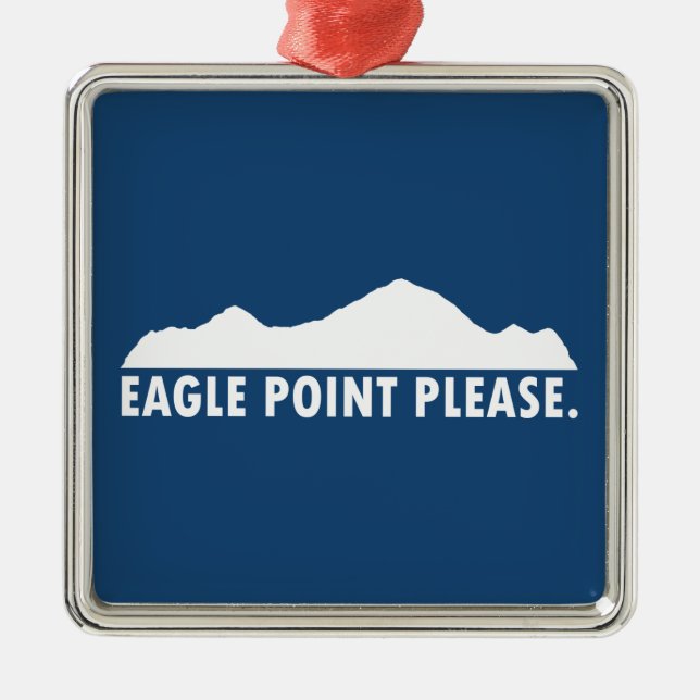 Eagle Point Please Metal Tree Decoration (Front)