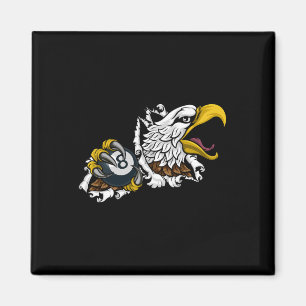 Eagle Pool 8 Ball Billiards Cartoon Magnet