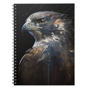 Eagle Portrait Animal Nature Wildlife Painting Art Notebook