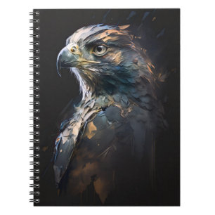 Eagle Portrait Animal Nature Wildlife Painting Art Notebook