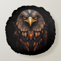 Eagle portrait on a black background 