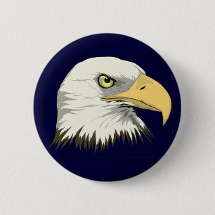 Eagle Profile 6 Cm Round Badge