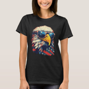 Eagle Proud Patriotic American US Flag 4th Of July T-Shirt