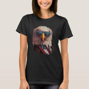 Eagle Proud Patriotic American US Flag 4th Of July T-Shirt