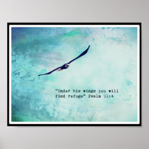 Eagle Psalm 91 Poster 11x8.5  (Matte)