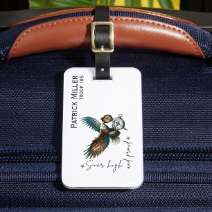 Eagle Rank Luggage Tag   Personalized
