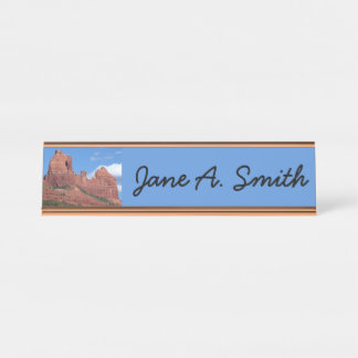 Eagle Rock I Sedona Arizona Travel Photography Desk Name Plate