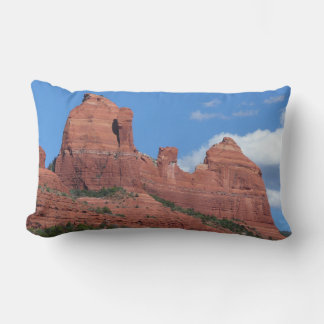 Eagle Rock I Sedona Arizona Travel Photography Lumbar Cushion