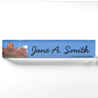 Eagle Rock I Sedona Arizona Travel Photography Nameplate