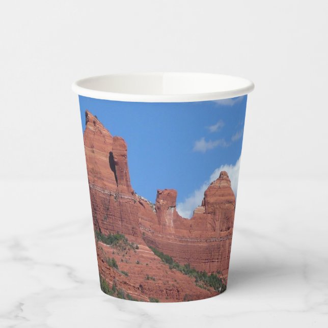 Eagle Rock I Sedona Arizona Travel Photography Paper Cups (Left)