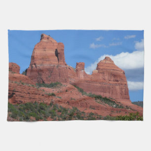 Eagle Rock I Sedona Arizona Travel Photography Tea Towel