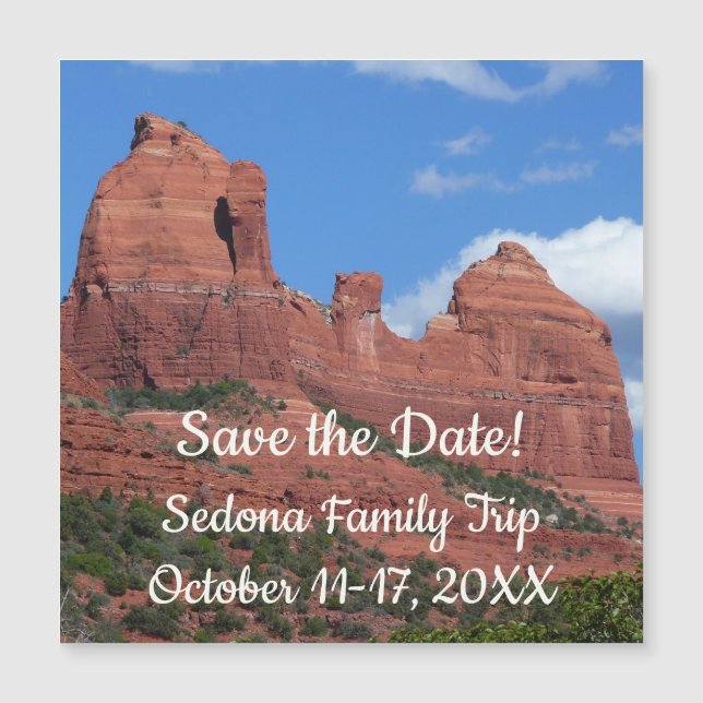 Eagle Rock I Sedona Arizona Travel Save the Date (Front)