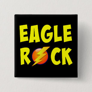 Eagle Rock Lightning Bolt 15 Cm Square Badge