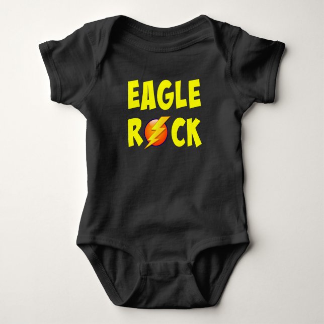 Eagle Rock Lightning Bolt Baby Bodysuit (Front)
