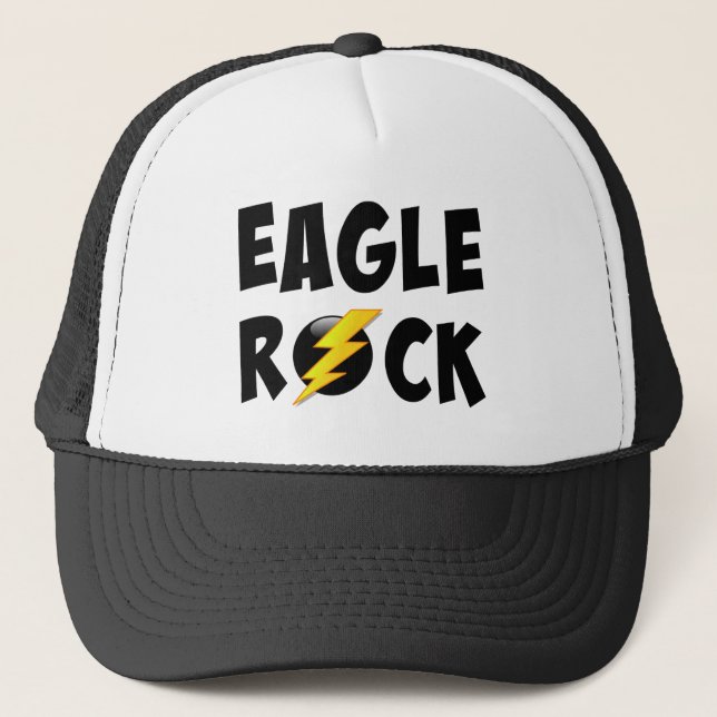 Eagle Rock Lightning Bolt Trucker Hat (Front)