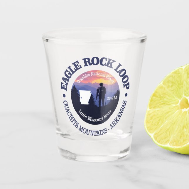 Eagle Rock Loop (rd2) Shot Glass (Front)