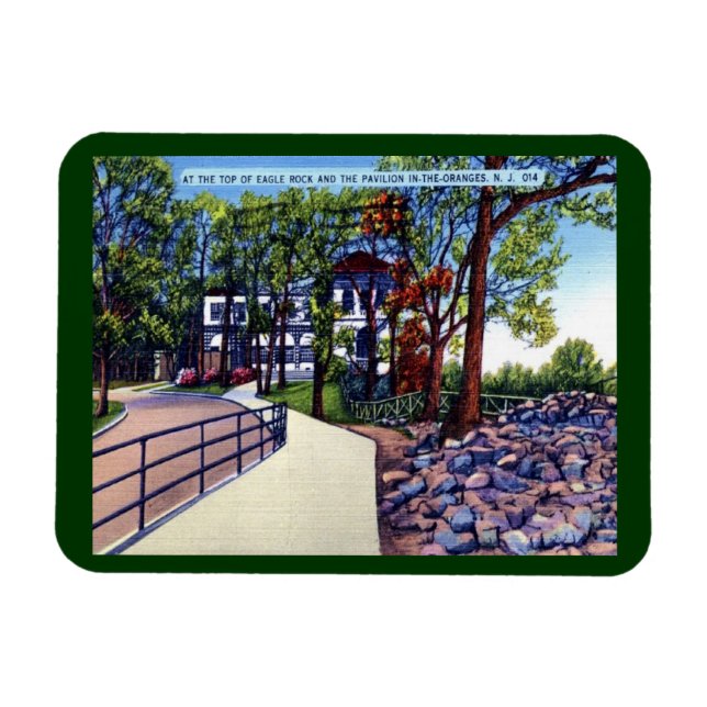 Eagle Rock Pavilion Oranges NJ Vintage  Magnet (Horizontal)