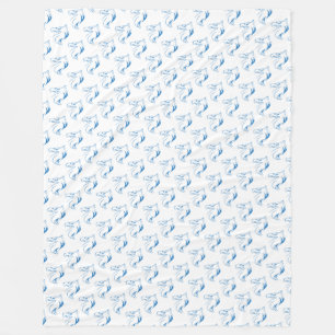 Eagle’s head fleece blanket