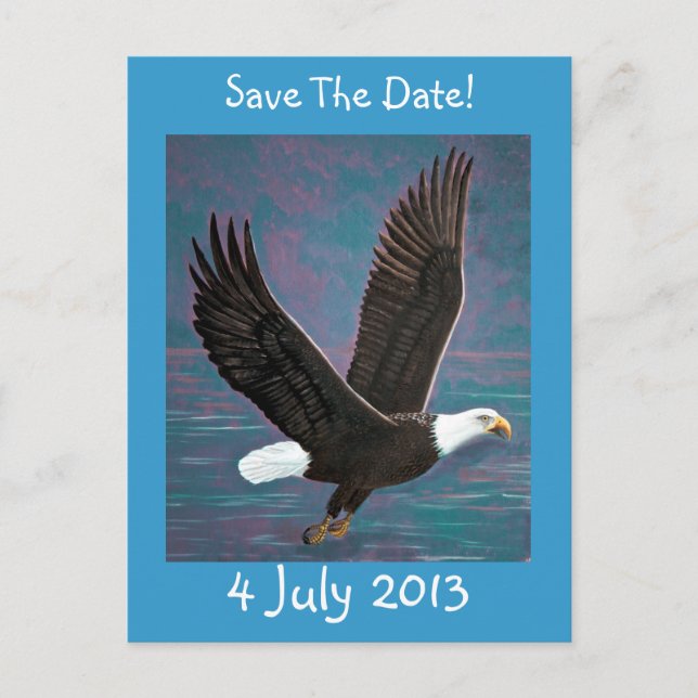 Eagle Save The Date Postcard (Front)
