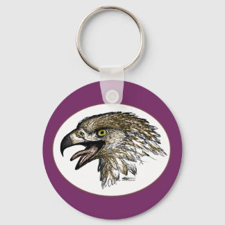 Eagle Screaming Key Ring