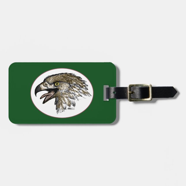 Eagle Screaming Luggage Tag (Front Horizontal)