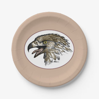 Eagle Screaming Paper Plate