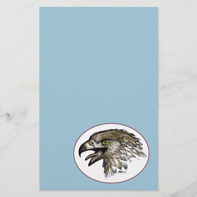 Eagle Screaming Stationery (Front)