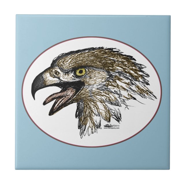 Eagle Screaming Tile (Front)