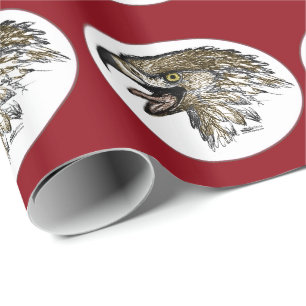 Eagle Screaming Wrapping Paper