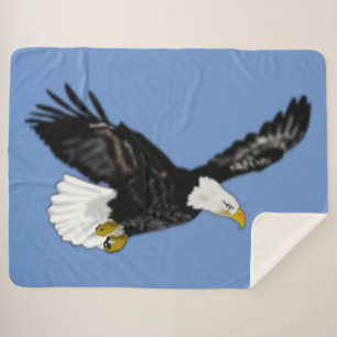 Eagle - sherpa blanket