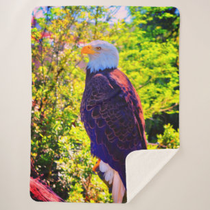 Eagle  sherpa blanket