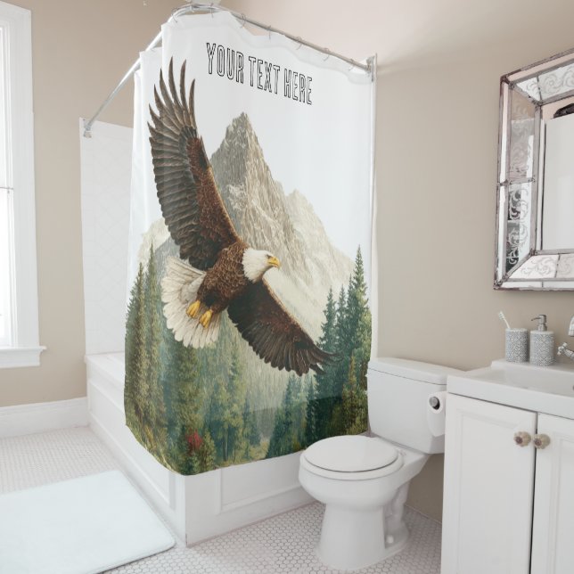 Eagle  shower curtain (In Situ)