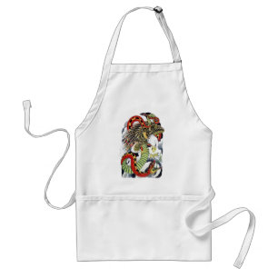 Eagle & Snake Japanese Tattoo Design Standard Apron