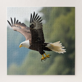 Eagle Soaring Through the Sky Jigsaw Puzzle