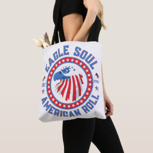 Eagle Soul American Roll 4th of July Celebration Tote Bag