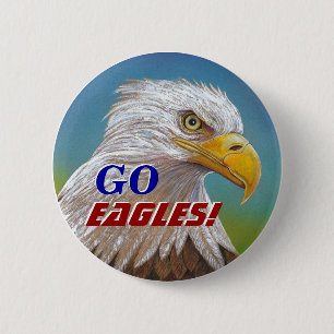 EAGLE SPIRIT 6 CM ROUND BADGE