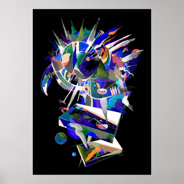 Eagle splash neon poster (Front)