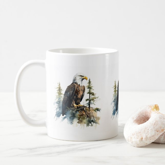 Eagle Spreading Wings Mug (With Donut)
