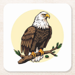 Eagle Square Paper Coaster