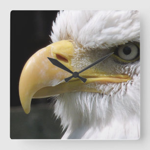 EAGLE  SQUARE WALL CLOCK