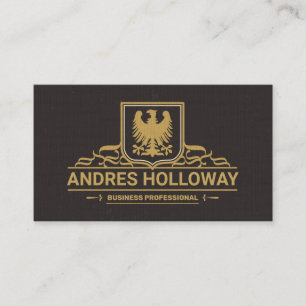 Eagle Symbol Ornate Elements Business Card