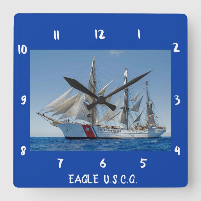 Eagle Tall Ship Wall Clock (Front)
