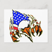 Eagle Tearout W/ American Flag Tattoo