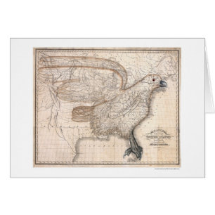 Eagle United States Map 1832